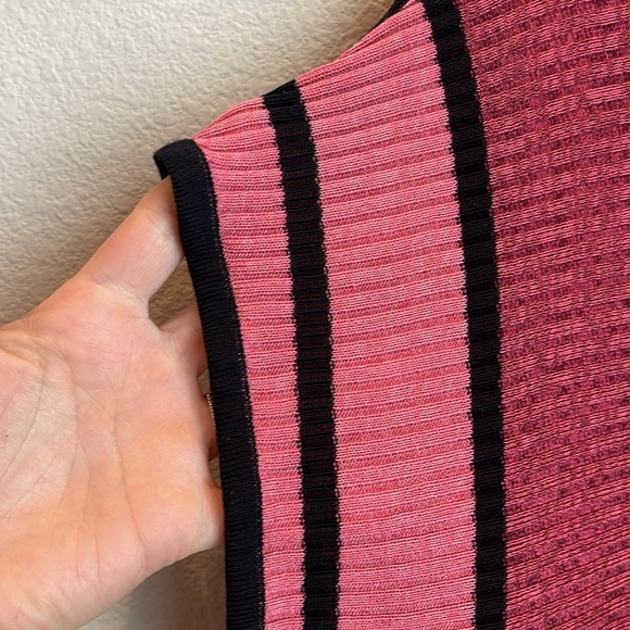 Exclusively Misook Striped Acrylic Shawl Cardigan Size Medium - Picture 8 of 8